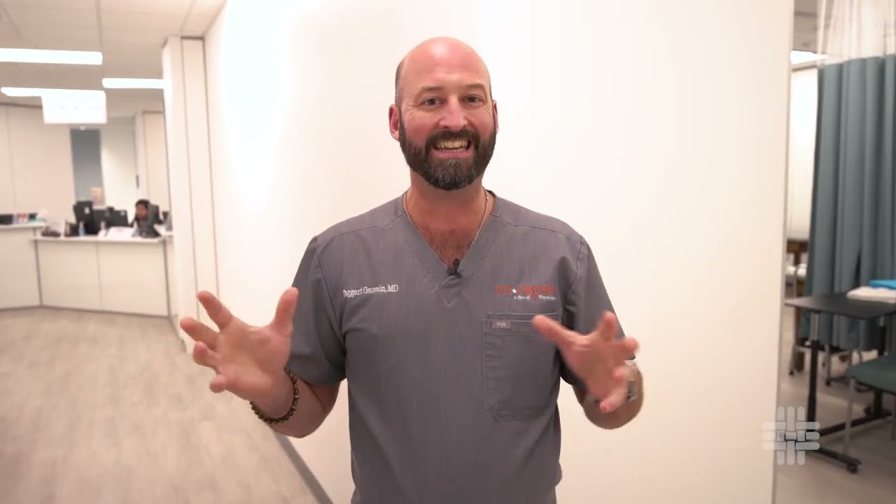 Tour of UT Physicians orthopedics clinic in Pearland, Texas