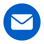 mail icon blue circle